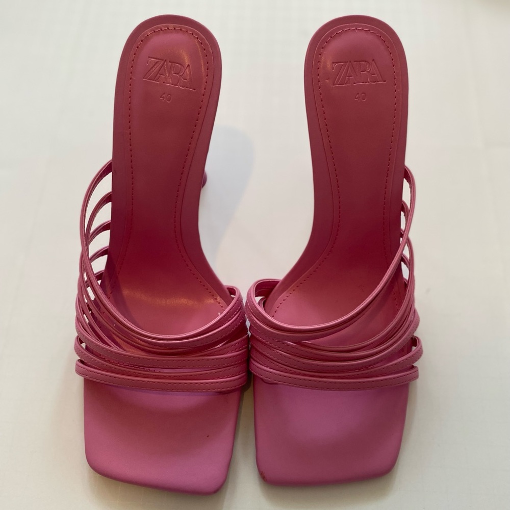 Zara Pink Heels Size 9/40 New